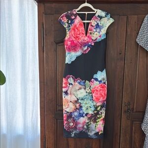 Floral Print Women's Dress